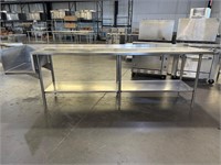 120” x 30” Stainless Prep Table