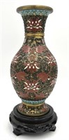Chinese Raised Cloisonne Vase
