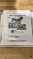US Federal Duck Stamps in album
