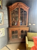 ANTIQUE BALTIC PINE CORNER CABINET C -1880s