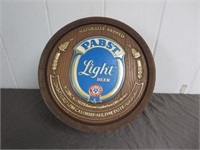 *Pabst Light Beer Barrel Beer Sign In Great
