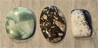 (3) Gemstones: Jasper, Dendrite & Hemimophite