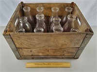 Vintage Nanty Glo PA Dairy Box & Assorted Bottles