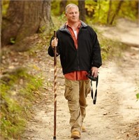Brazos Rustic Wood Walking Stick (58") And Brazos