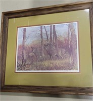 Deer Picture Signed by J. Blane