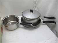 assorted pots and pans