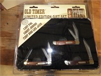 Oldtimer limited edition 3-knife gift set