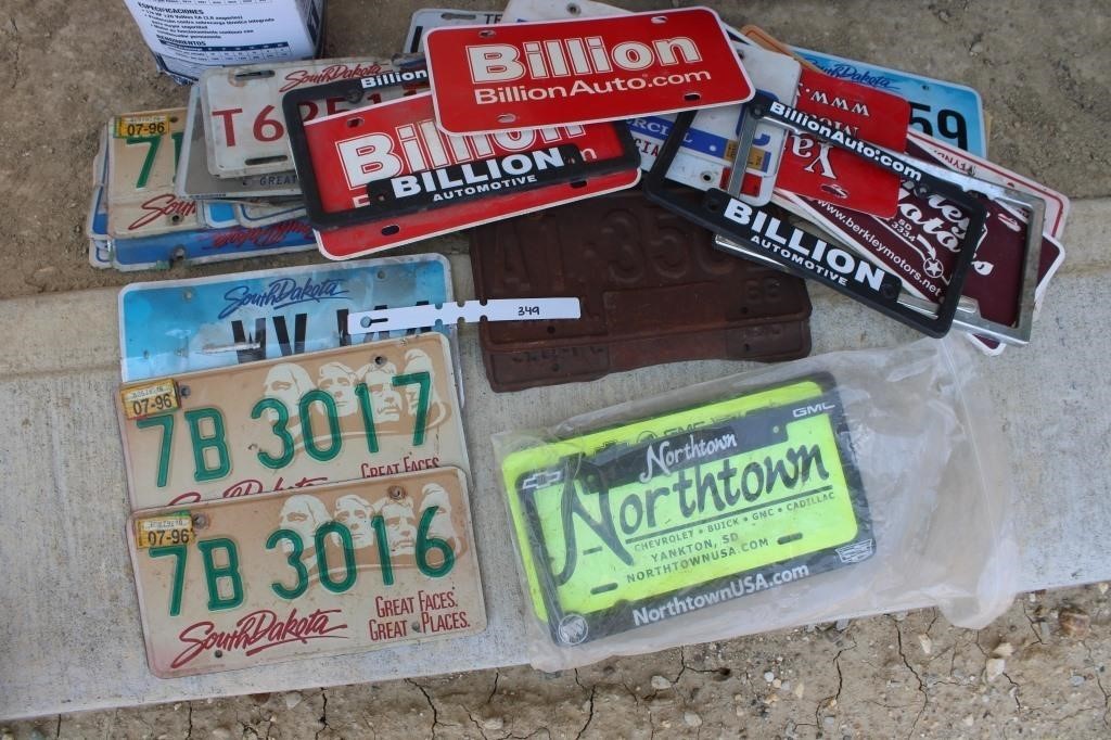 License plates and some covers