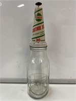 Embossed CASTROL Z 1 Quart Oil Bottle With