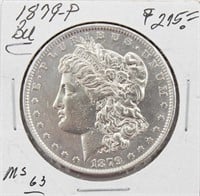 1879-P Morgan Silver Dollar Coin BU