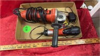 Angle grinder and electric screwdriver