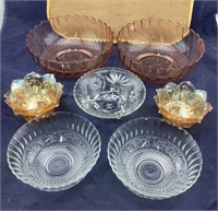 Vintage & Newer Clear & Colored Glassware