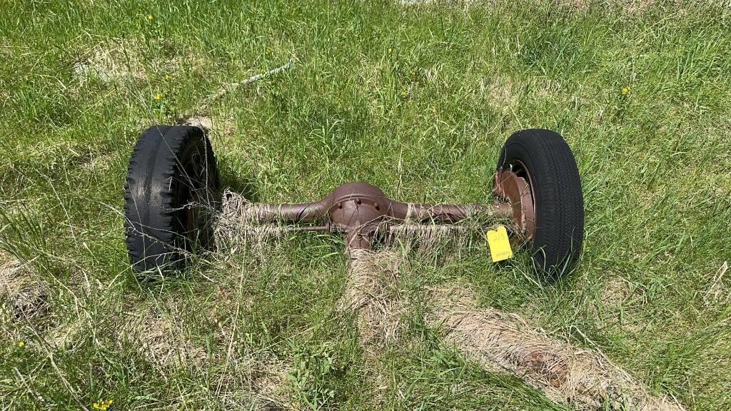 OLD TRUCK AXLE
