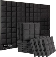48 Pack 12"x12"x2" Acoustic Sound Panels