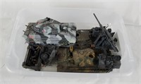 Lot Of German Plastic Model Tanks & Artillery