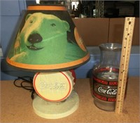 Coca-Cola polar bear lamp needs cleaning & carafe