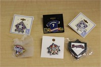 SELECTION OF TEXAS RANGERS PINS