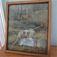 Framed Hunting Picture