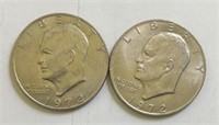 (2) Eisenhower Dollars