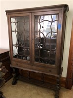 1920's Style Wooden China hutch
