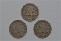 3 - Flying Eagle Cents (57,58sl, 58ll)