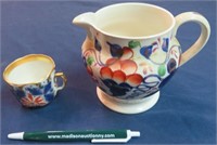 Gaudy Welsh Pitcher & Cup