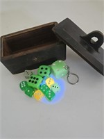 VTG DICE IN VTG TRINKET BOX-COOL SET