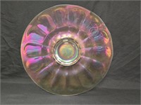 Iridized Stretch Glass 14.25" Paneled Chop Plate
