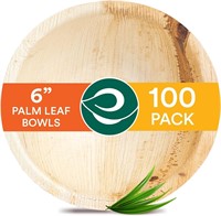 SEALED-ECO SOUL 6 16oz Palm Leaf Bowls