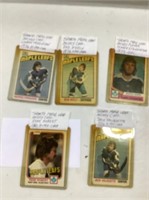 5 Toronto Maple Leaf hockey cards