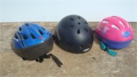 Three Bike Helmets