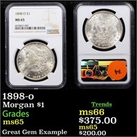 1898-o Morgan $1 Graded ms65