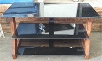 3 Tier Glass TV Stand 40"W x 18"D x 24"H