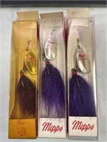 (3) Mepps Aglia Musky Killer Lures