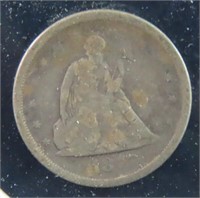 1875-S SEATED LIBERTY 20 CENT COIN
