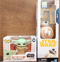 2 NIB Star Wars BB-8 & Pop Yoda The Child