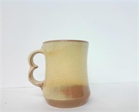 Vtg Frankoma Pottery 4" Tall B Handled Mug