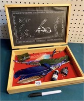 CALLIGRAPHY SET IN WOOD CASE