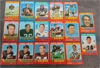 17 CARD LOT 1971 TOPPS FOOTBALL