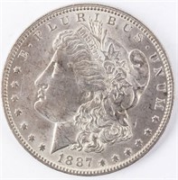 Coin 1887-O  Morgan Silver Dollar Almost Unc.