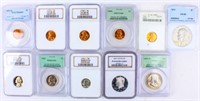 Coin Certified Coins With Silver  11 Coins