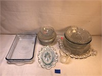 Lot of Various Vintage Glassware Kitchen Items