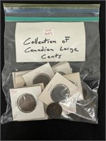 Collection of Large Canadian Cents