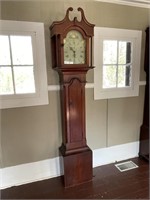 19th Century Wooden Works Tall Case Clock