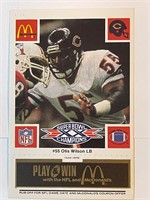 OTIS WILSON 1986 BLACK TAB MCDONALD-BEARS