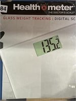 HEALTH METER GLASS DIGITAL SCALE RETAIL $30