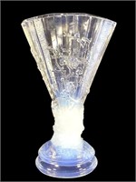 1878 Baccarat Crystal Moule Japanese Fan Vase