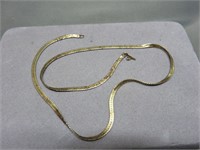 7" 14k Gold Herringbone Chain