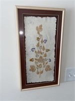 Vintage Dried Pressed Leaves on Parchment