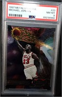 1997 Michael Jordan Metal Universe #23 PSA 8